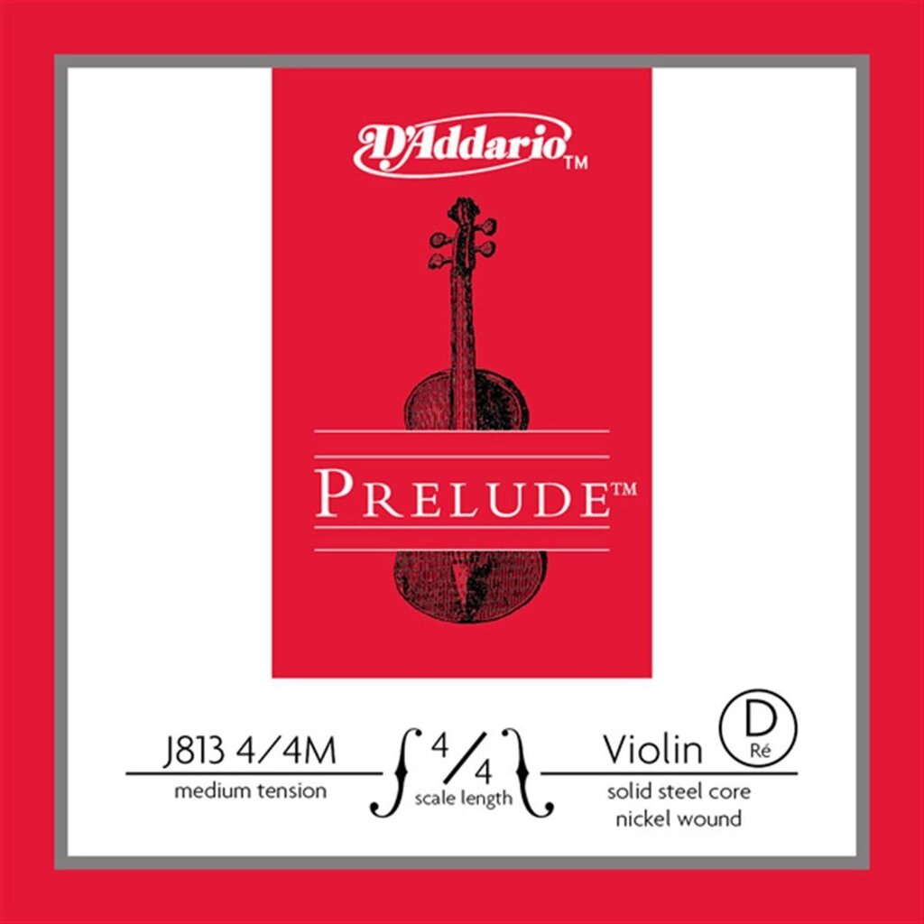 Струна скрипічна D"Addario J813 4/4M Prelude Ре від компанії Pro Audio - фото 1