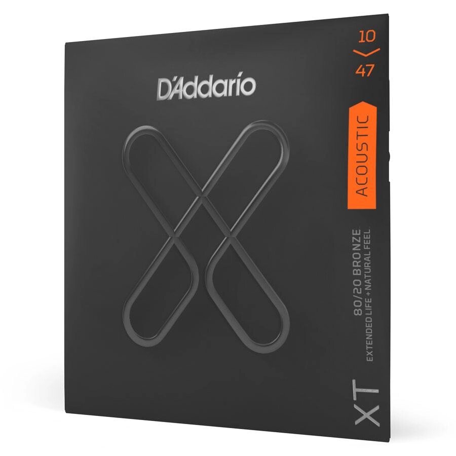 Струни акустика (10-47) D`Addario XTABR1047 XT 80/20 Bronze Coated Extra Light від компанії Pro Audio - фото 1