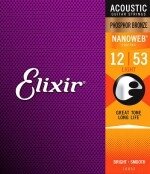 Струни для акустичних гітар Elixir PB NW 12 L від компанії Pro Audio - фото 1