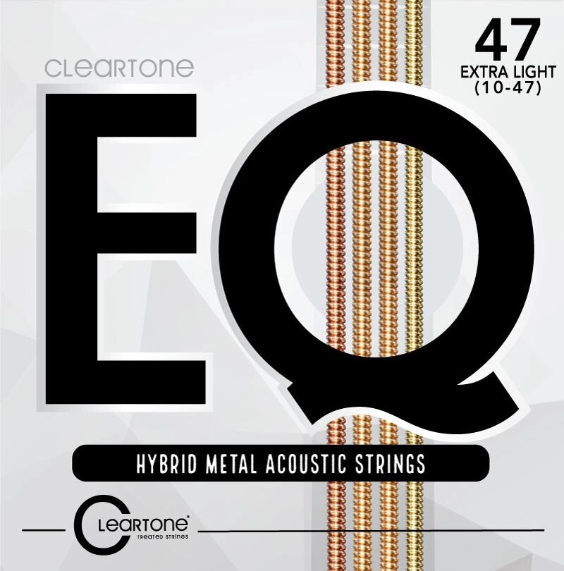 Струни для акустичної гітари CLEARTONE 7810 EQ HYBRID METAL ACOUSTIC ULTRA LIGHT 10-47 від компанії Pro Audio - фото 1