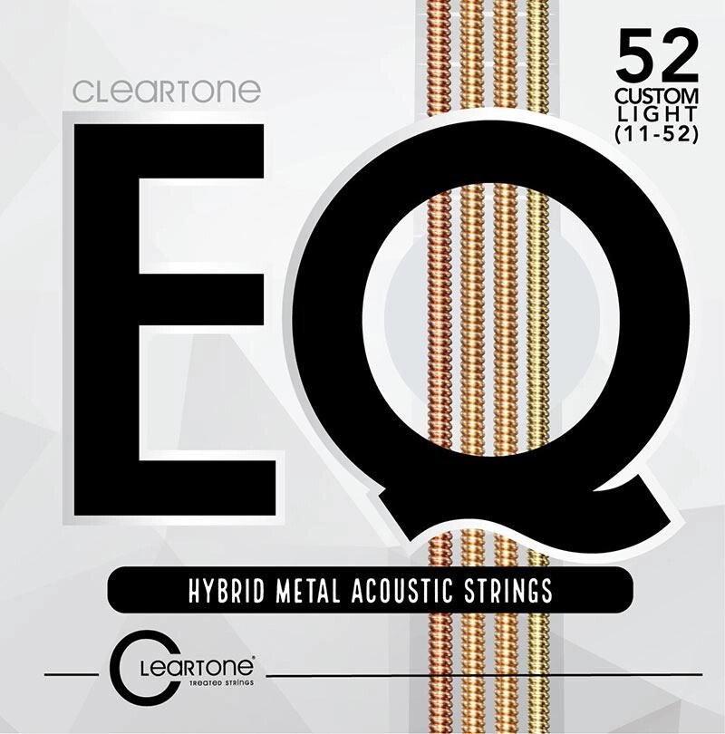 Струни для акустичної гітари CLEARTONE 7811 EQ HYBRID METAL ACOUSTIC CUSTOM LIGHT 11-52 від компанії Pro Audio - фото 1