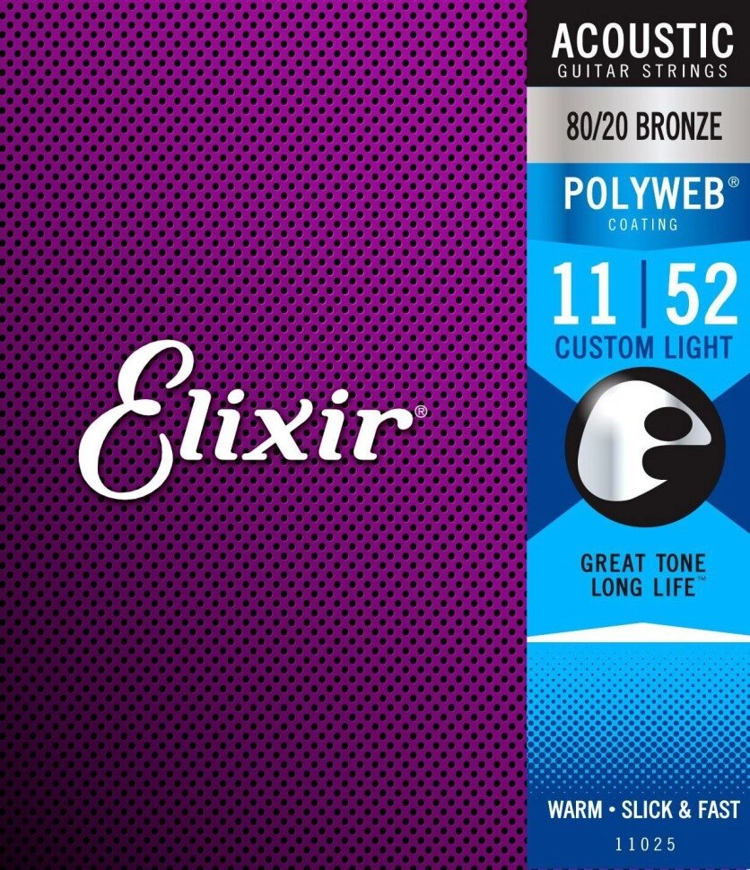 Струни для акустичної гітари Elixir  AC PW CL від компанії Pro Audio - фото 1