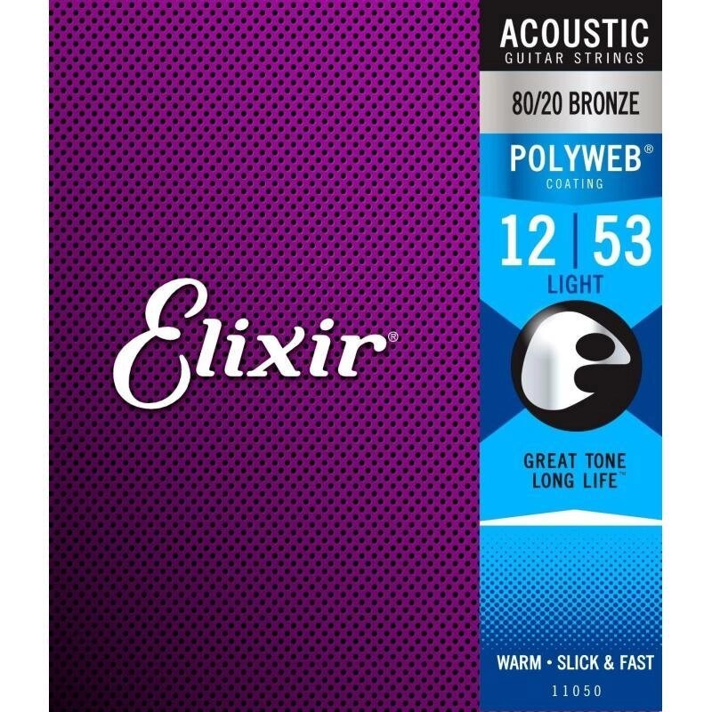 Струни для акустичної гітари Elixir AC PW L від компанії Pro Audio - фото 1