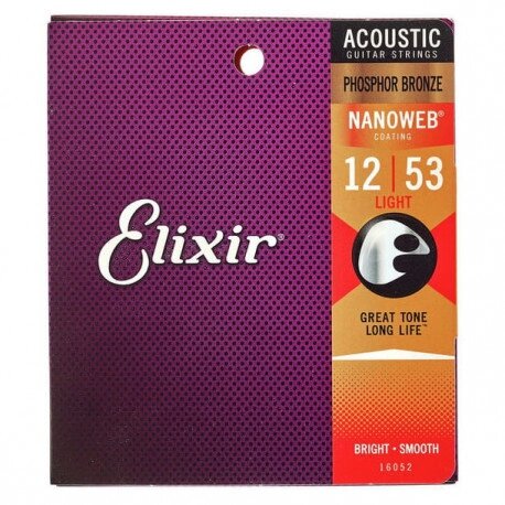 Струни для акустичної гітари  Elixir PB NW L від компанії Pro Audio - фото 1