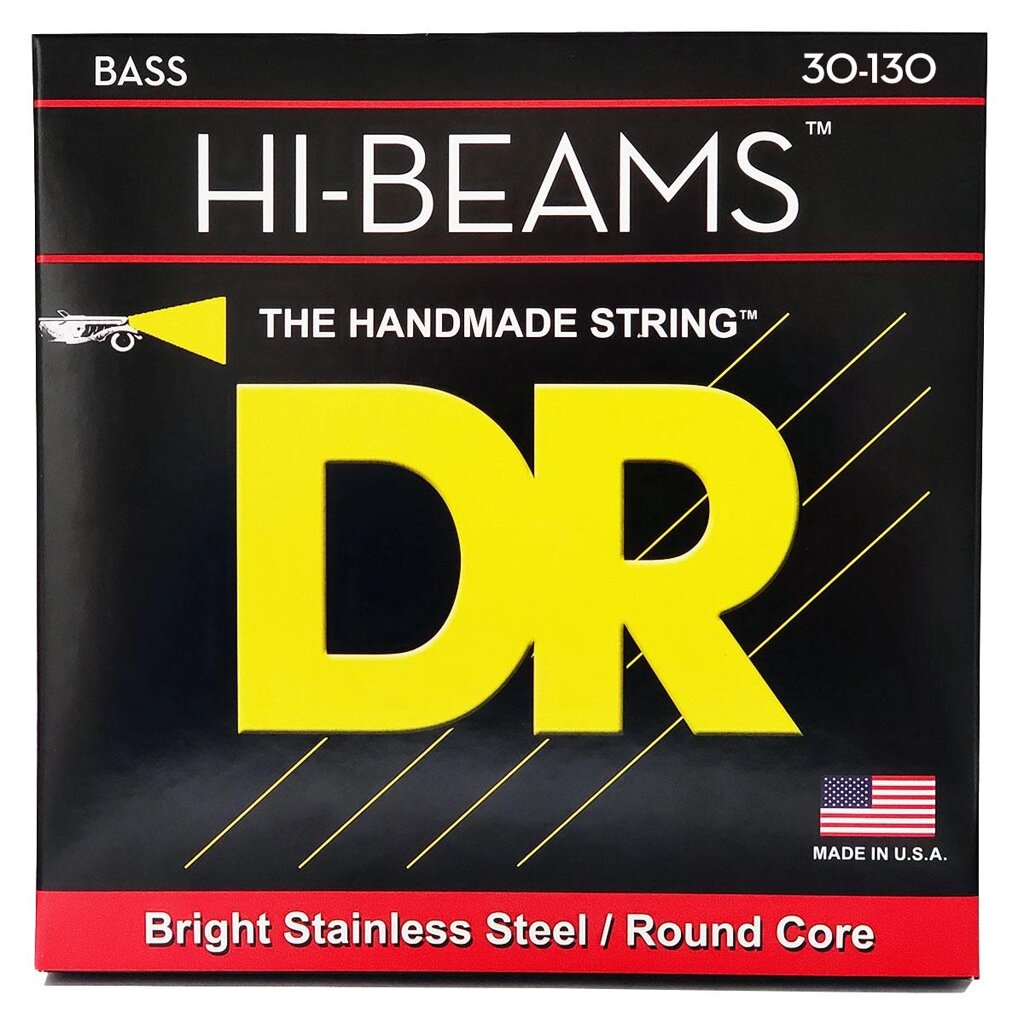 Струни для бас-гітари DR STRINGS HI-BEAM BASS - MEDIUM - 6-STRING (30-130) від компанії Pro Audio - фото 1