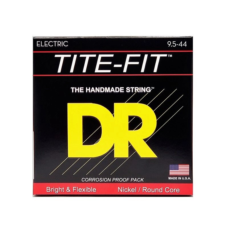 Струни для електрогітар DR STRINGS TITE-FIT ELECTRIC - HALF-TITE (9.5-44) від компанії Pro Audio - фото 1