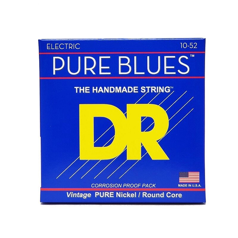 Струни для електрогітари DR PHR-10/52 Pure Blues Electric Guitar Strings Medium to Heavy від компанії Pro Audio - фото 1