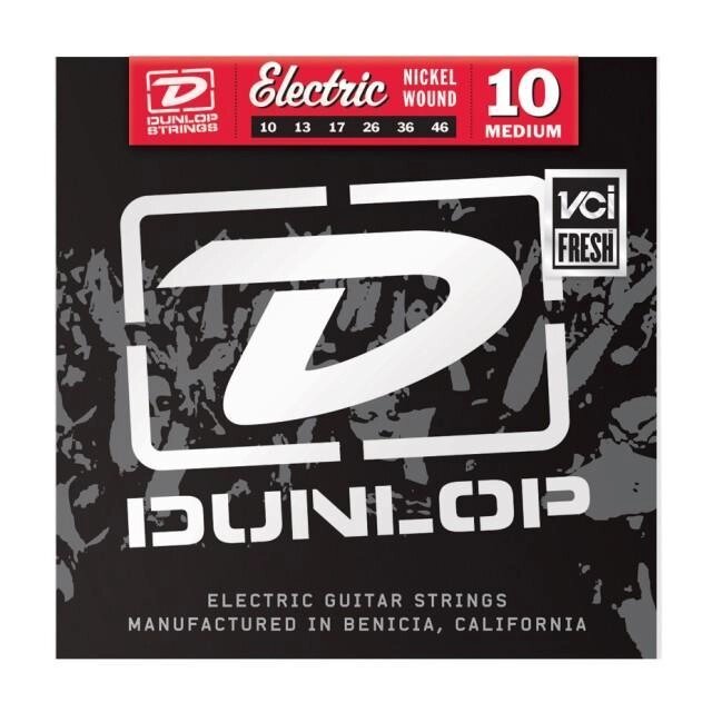 Струни для електрогітари DUNLOP DEN1046 ELECTRIC MEDIUM 10 від компанії Pro Audio - фото 1