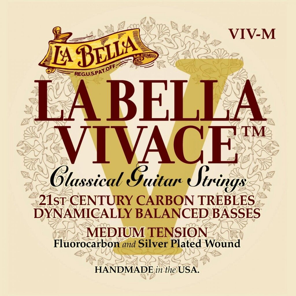 Струни для класичної гітари La Bella VIV-M Medium Tension від компанії Pro Audio - фото 1