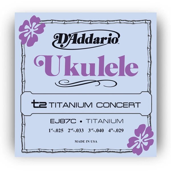 Струні для укулеле D`ADDARIO EJ87C TITANIUM UKULELE CONCERT від компанії Pro Audio - фото 1