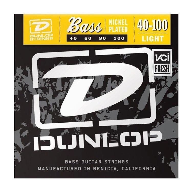 Струни Dunlop DBN40100 нікель-сталь (4стр) від компанії Pro Audio - фото 1