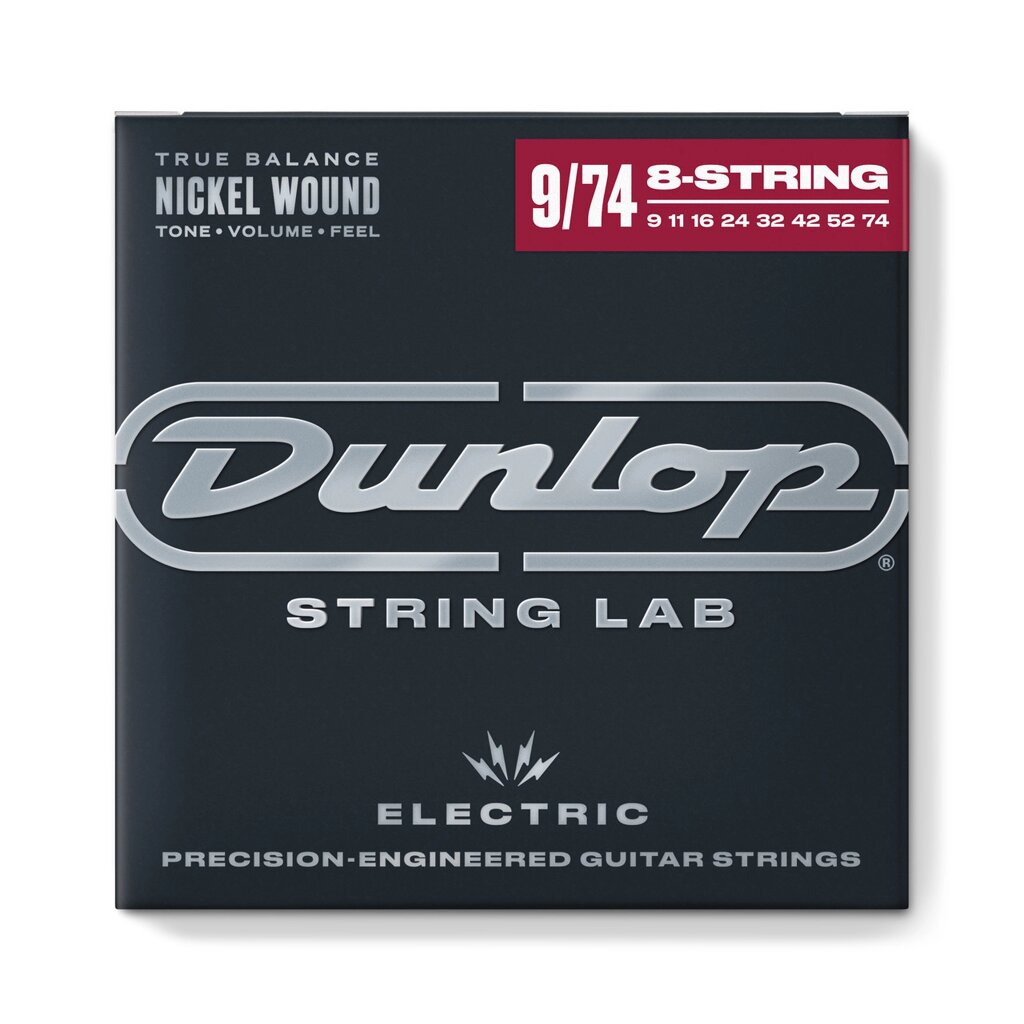 Струні DUNLOP DEN09748 NICKEL WOUND ELECTRIC GUITAR STRINGS 09-74  8-STRING від компанії Pro Audio - фото 1