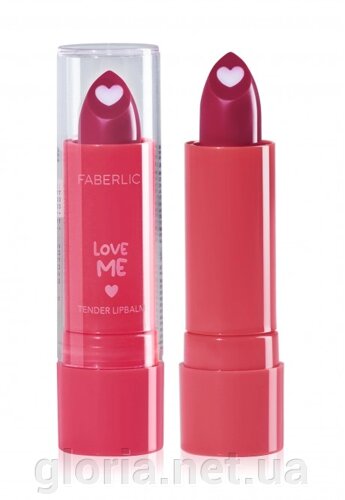 Бальзам-догляд для губ з маслами миндалю та камелії Love Me Tender Lip Balm, тон «У саме серце»