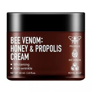 Крем для обличчя з бджолиною отрутою, медом та прополісом BEE VENOM HONEY & PROPOLIS CREAM, 60 мл