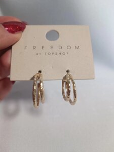 Сережки позолочені Freedom at Topshop 1 в Чернівецькій області от компании Cosmetic World