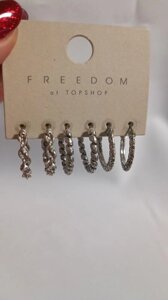 Набір сережок в сріблі Freedom at Topshop в Чернівецькій області от компании Cosmetic World