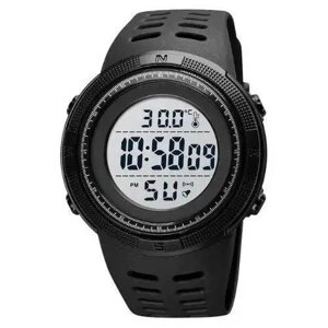 Годинник наручний чоловічий SKMEI 1681BKWT BLACK-WHITE, годинник спортивний. Колір: чорний з білим циферблатом