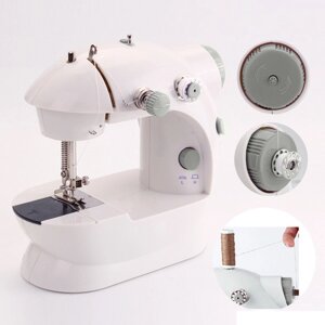 Швейна машинка 4в1 портативна Digital FHSM-201, швейна машинка пластик, дитяча швейна машинка