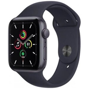 Apple Watch SE GPS 44mm Space Gray Aluminum Case with Midnight Sport B