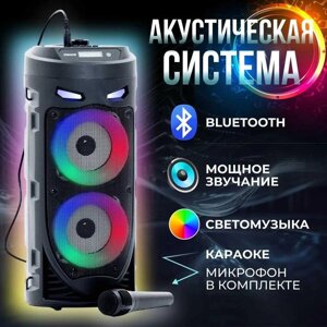 Блютуз-колонка портативна, музична колонка bluetooth,мікрофон