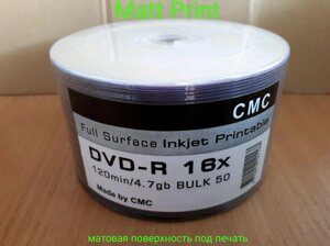 CD, DVD, DVD-R 4.7Gb Printable чисті диски під друк ОПТ