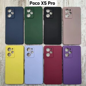 Чехол Silicone Case на Xiaomi Poco X5 Pro. Мікрофібра