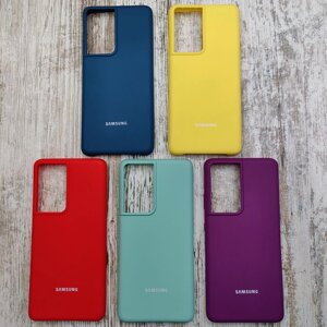 Чохол Silicone Case Samsung S21 Ultra/S21 Plus/S21 Мікрофібра