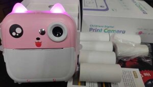 Камера миттєвого друку фотоапарат відео ігри термопринтер 6 рулонів