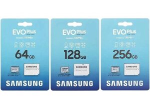 Карта пам'яті Samsung EVO Plus 64Gb / 128Gb / 256Gb - оригінал