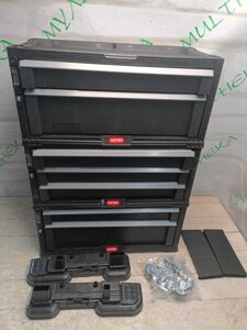 Keter Set Drawer 238557 модульні ящики для інструменту, 7шт, 3 модуля