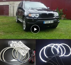 Led кільця angel eyes E53 BMW x5 ангельські очі COB лід е53 бмв х5