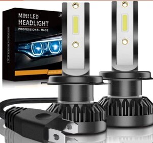 LED лампа H7 H4 H1 H11 HB4 H3 міні радіатор світлодіодні протівотуманк