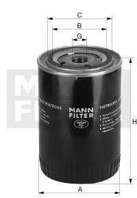 Оливний фільтр MANN-filter W 940/69