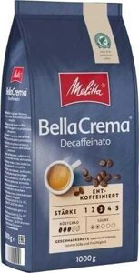 Melitta Bella Crema Decaffeinato Кава в зернах, 1 кг
