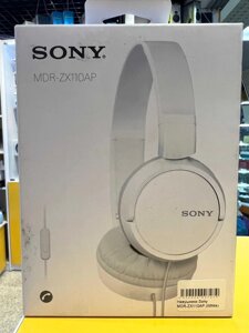 Навушники Провідні (Повнорозмірні) Sony MDR-ZX110AP (WhiteНові)