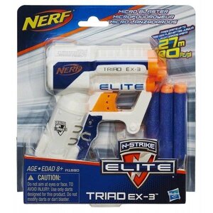 Nerf N-Strike Elite Triad EX-3 Blaster Бластер нерф