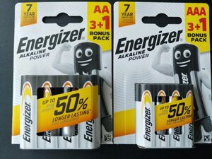 ОПТ Energizer Alkaline Power LR6\LR03 1.5V блістер 3 + 1 промо