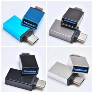 Перехідник з Type C на USB A OTG для під'єднання флешки НОВЕ