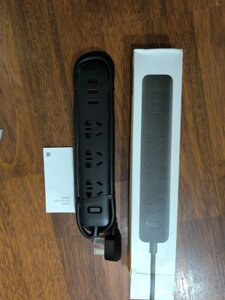 Подовжувач, мережевий фільтр Xiaomi Mi Power Strip 3 USB 1.8m, XMCXB01QM