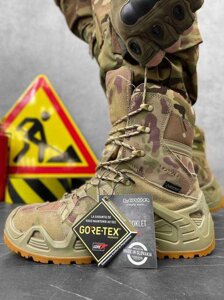 Військові берці осінні високі лова мультикам гортекс lowa gore-tex