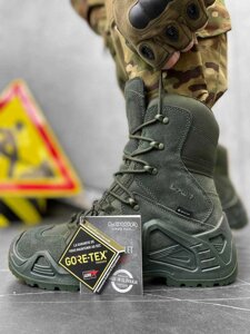 Військові тактичні берці високі демісезонні олива LOWA Лова Gore-tex