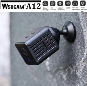Wi-Fi Міні IP-камера віддаленого доступу P2P Wsdcam A12 нічна підсвітка