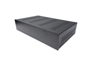 Корпус металевий MiBox з алюмінієвою панеллю MB-31(Black) (Ш420 Г260 В90) чорний