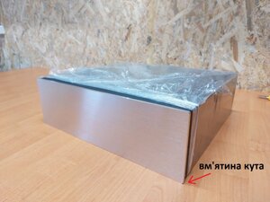 Уцінка. Корпус металевий MiBox з алюмінієвою панеллю MB-26(Silver) (Ш430 Г387 В132) чорний