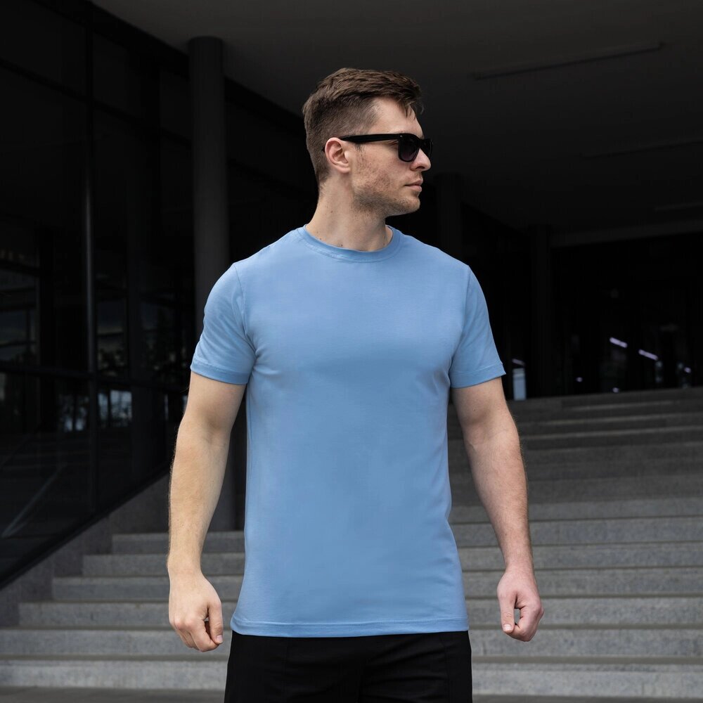 Чоловіча футболка темно-блакитна Pobedov Peremoga від компанії 4Sezona - фото 1