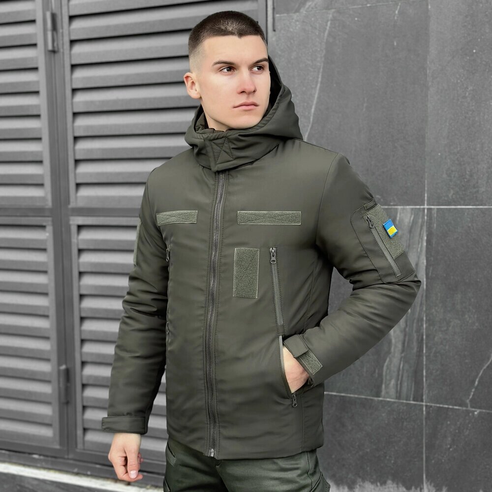 Чоловіча зимова куртка з капюшоном Pobedov Winter Jacket Motive ЗИМА від компанії 4Sezona - фото 1