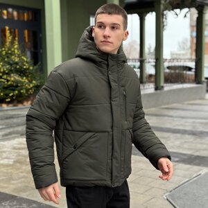 Зимова чоловіча куртка хакі XL Pobedov Rockford