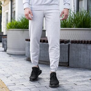 Чоловічі штани джогери з кишенями сірі Pobedov 95