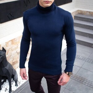 Чоловічий светр темно-синій Pobedov Axelrod