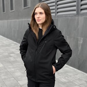 Тактична чорна демісезонна куртка для жінок Pobedov Matrix Жіноча